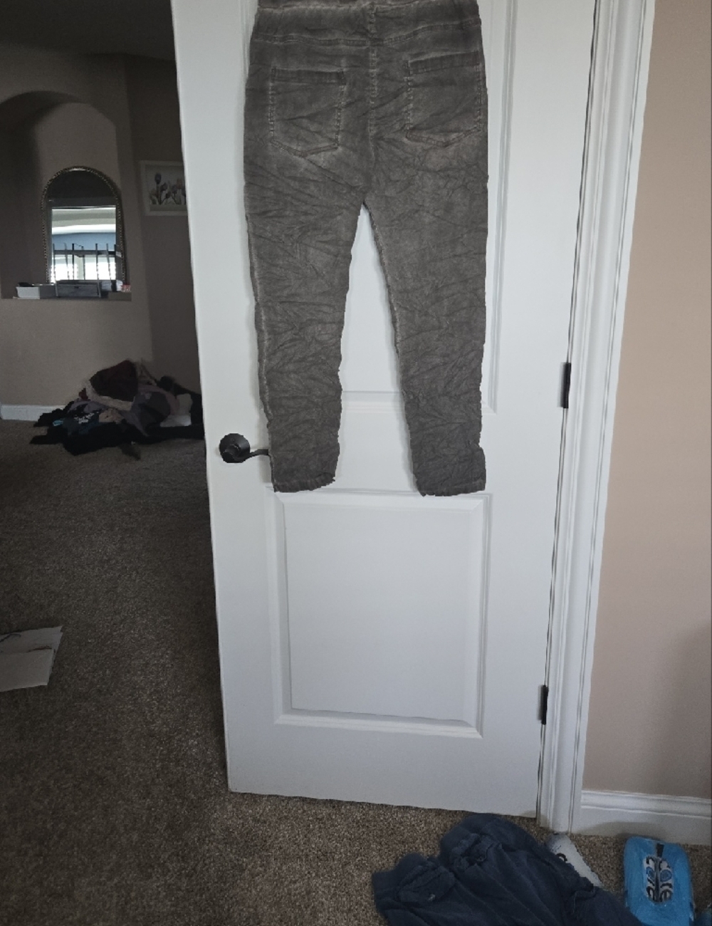 Venti6 Gray Sequin Patch Crinkle Jogger Pants - Venti Sei Premium NWT - Picture 4 of 4